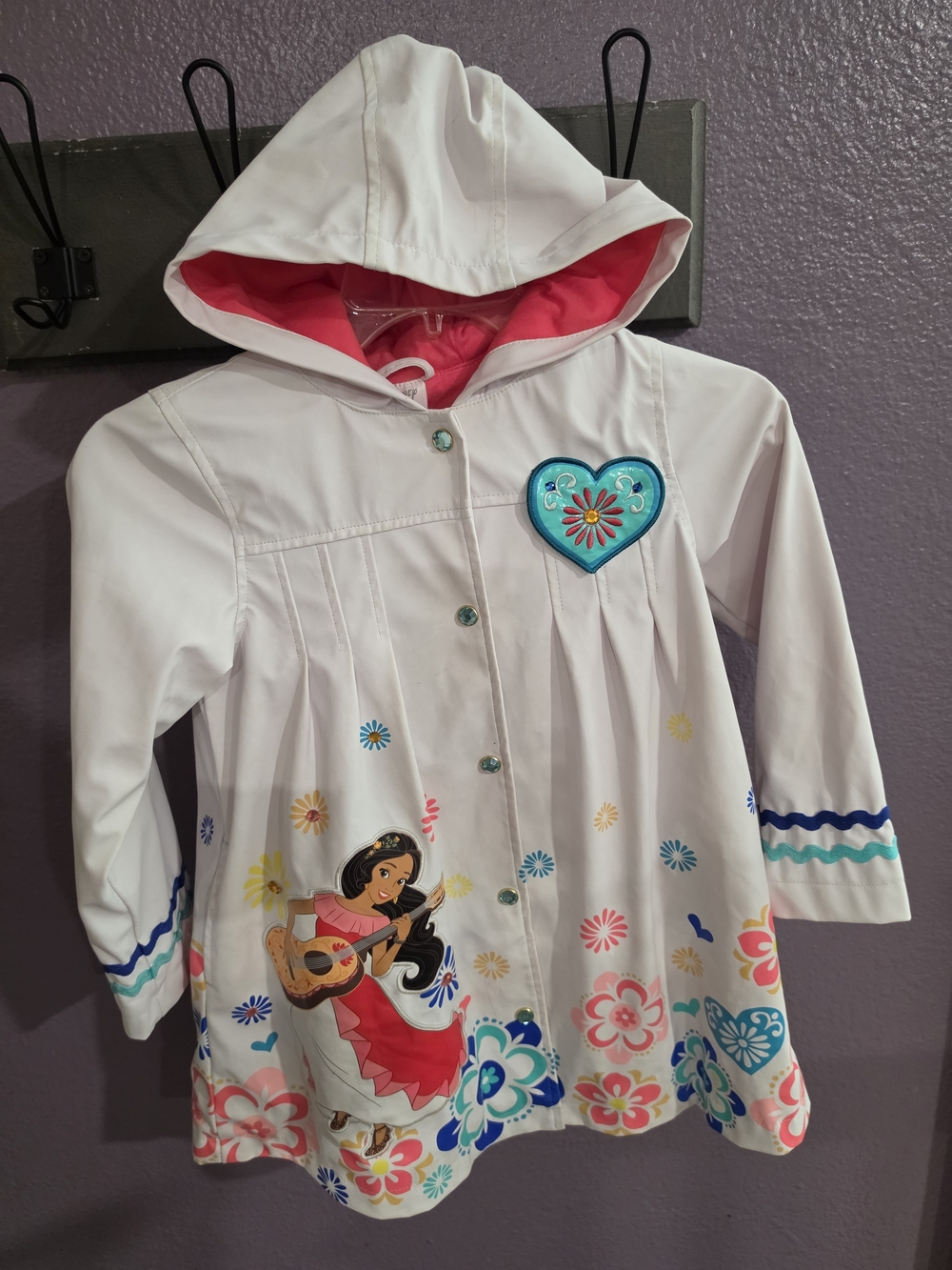 Disney Store Elena of Avalor Girls Hooded Rain Jacket